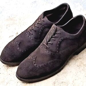 Bottega Veneta suede Oxford dress shoes.